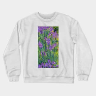 tall purple lillys Crewneck Sweatshirt